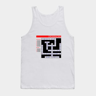 Funny Crossword Tank Top